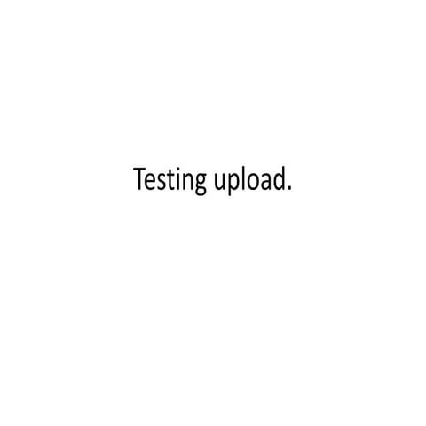 Upload test presentation | PDF