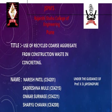 Recycled Aggregate Concrete | PPT