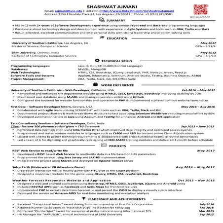 Shashwat Ajmani Resume