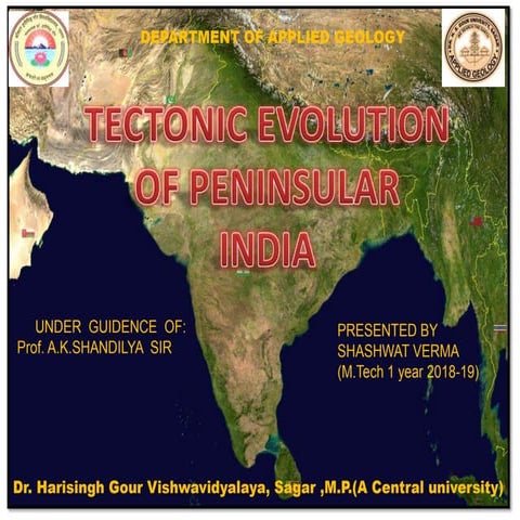 tectonic evolution of peninsular india