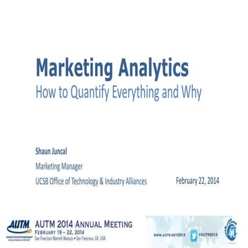 Marketing Analytics: How to Quantify Everything and Why