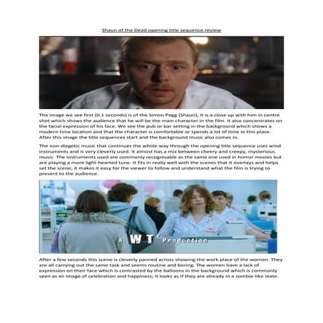 Shaun of the dead opening title sequence review