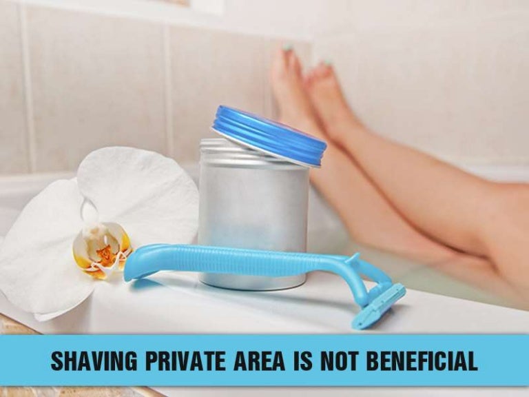 Shaving private area is not beneficial