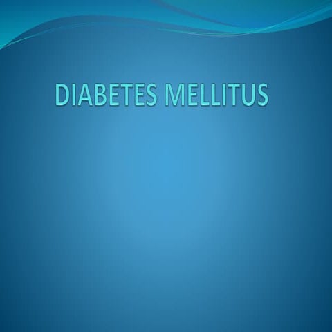 DIABETES MELLITUS