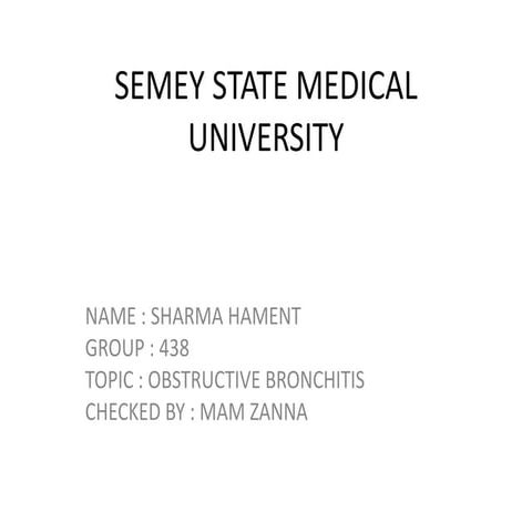 obstructive bronchitis