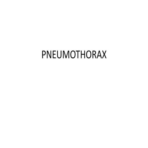 pneumothorax