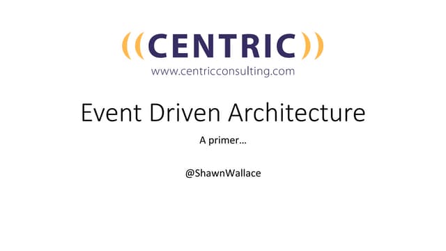 Event-driven Architecture