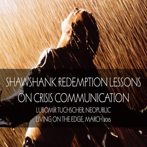 Shawshank Redemption Lessons on Crisis Communication