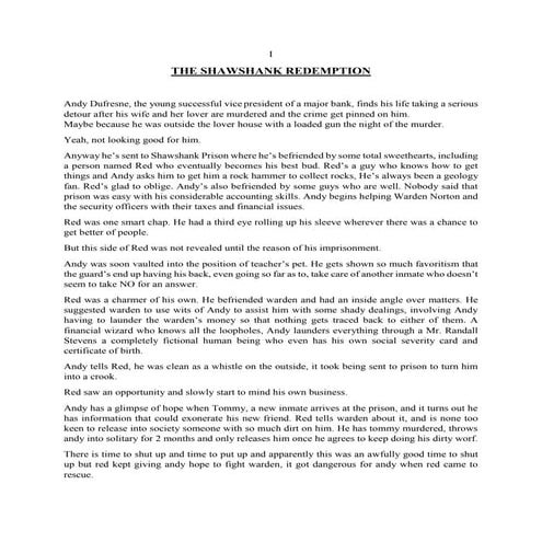 Shawshank Redemption