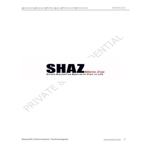 SHAZ micro ERP 