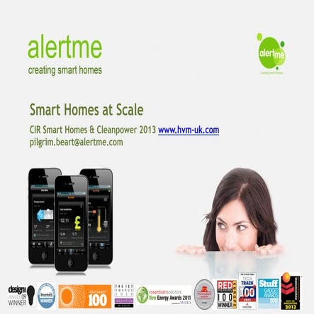 AlertMe Beart Smart Homes & Cleanpower 2013 Cambridge, UK via CIR www.hvm-uk.com