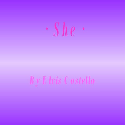 • She • __Dë märcë ÿ pätö__