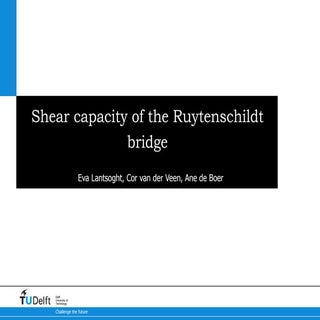 Shear capacity of the ruytenschildt...