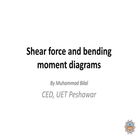 Shear force and bending moment diagram