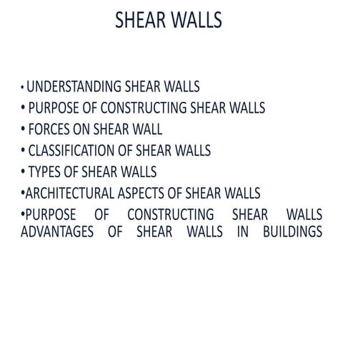 Shear walls