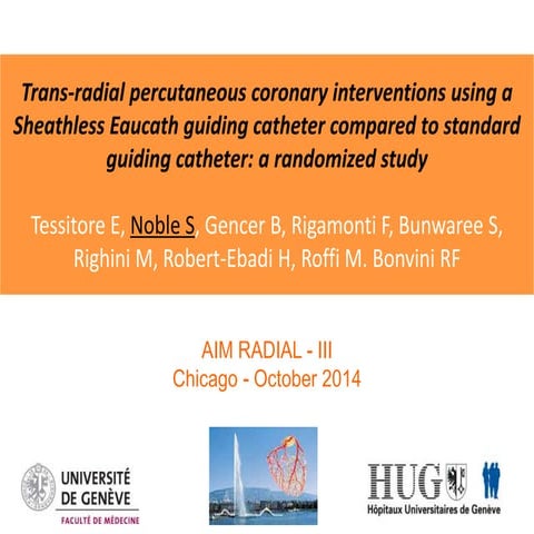 Tessitore E - AIMRADIAL 2014 - Sheathless