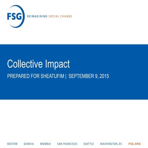 Collective Impact - Sheatufim conference 2015