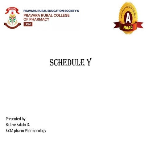 Schedule Y | PPTX