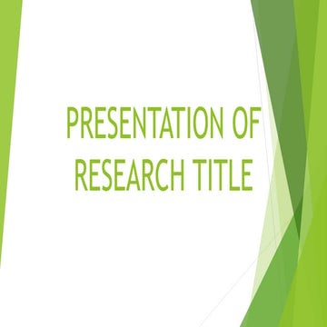 PRESENTATION OF RESEARCH TITLE IN PRACTICAL RESEARCH 2 | PPTX
