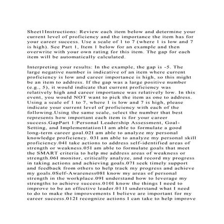 Sheet1Instructions Review each item below and determine your curr.docx