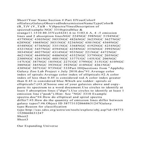Sheet1Your NameSection #Part IIYourColor# ofGalaxyGalaxyObserved.docx