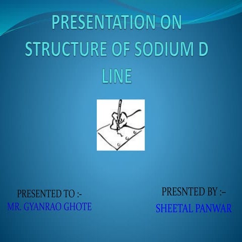 STRUCTURE OF SODIUM D  LINE
