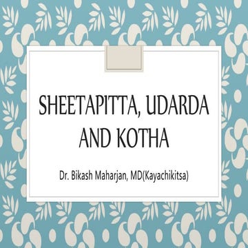 Sheetapitta, udarda and kotha