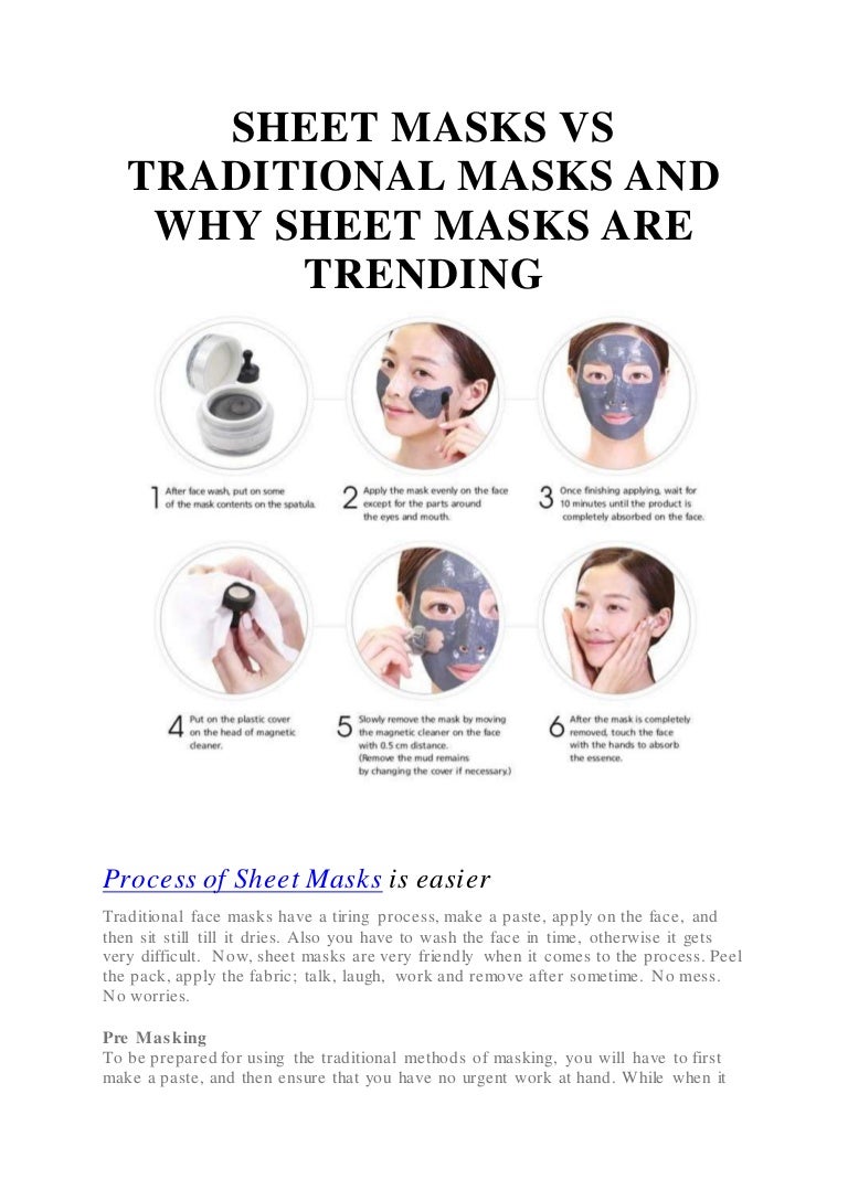 Sheet masks vs traditional masks and why sheet masks are trending swa…