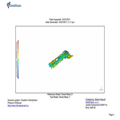 Ukázkový report - SolidVision
