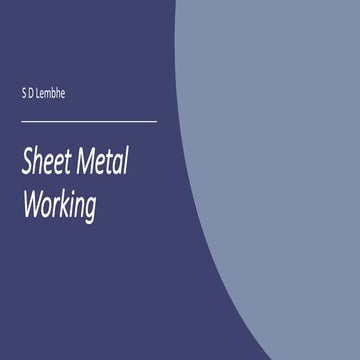 Sheet Metal Working.pptx