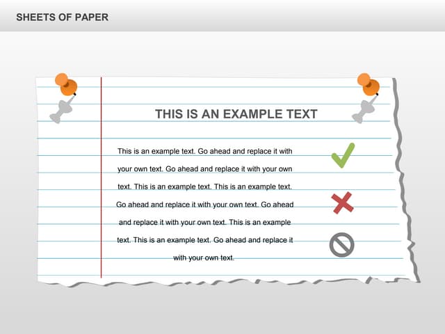 Sheets of Paper Shapes