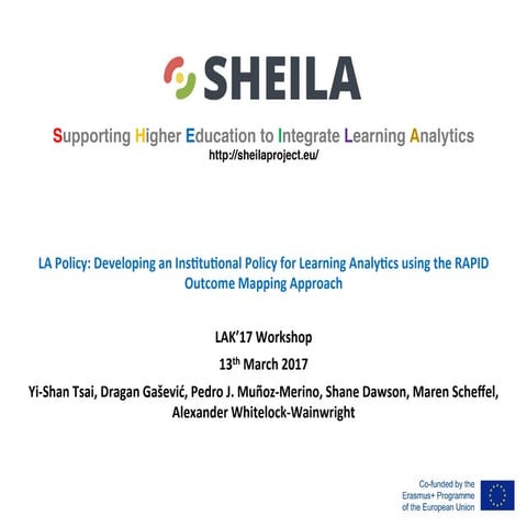 SHEILA project LAK17 workshop slides