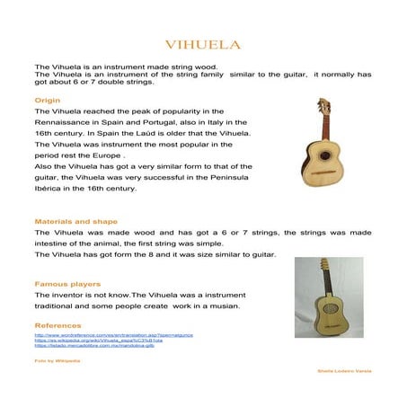 The Vihuela