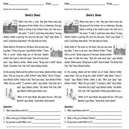 Sheila's Shoes Story