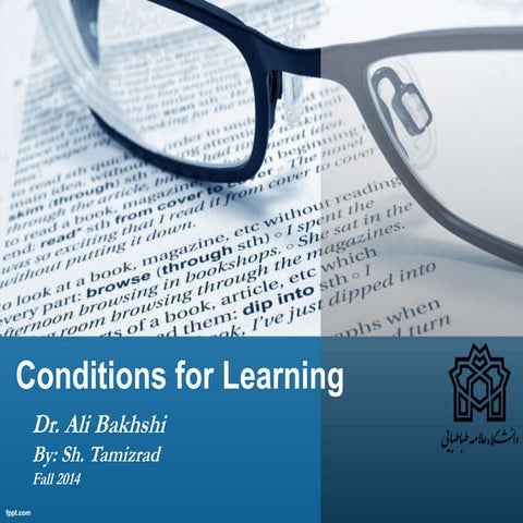 Sheila tamizrad  conditions for learning 