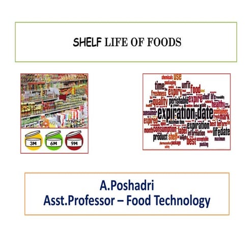 Shelf life of food 