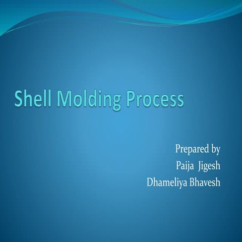 Shell molding process
