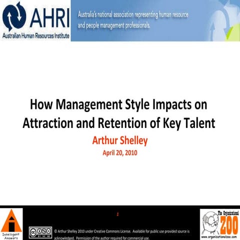 Behaviour Impacts:Talent Attraction & Retention