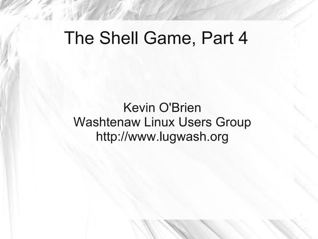 The Shell Game Part 4: Bash Shortcuts