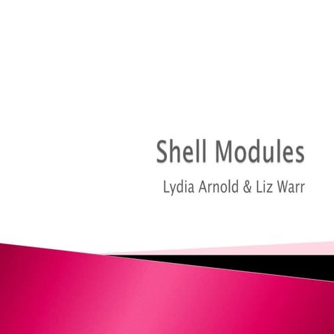 Shell Modules | PPT