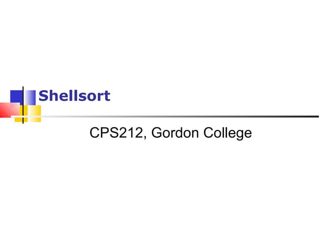 Shell sort