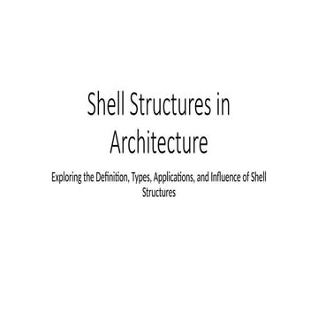 Shell Structures building technology five