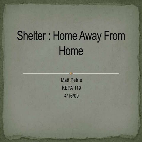Shelter