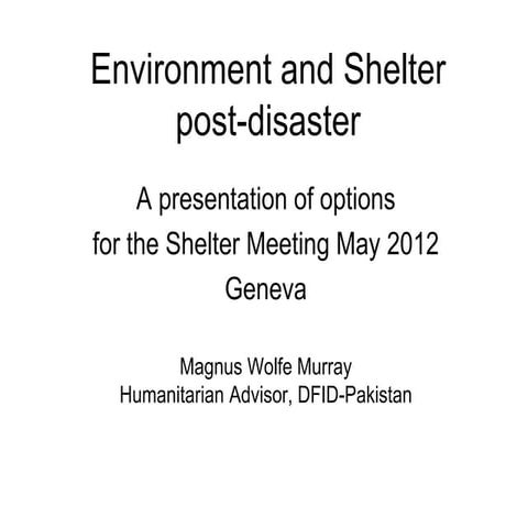 Shelter center presentation   may 2012