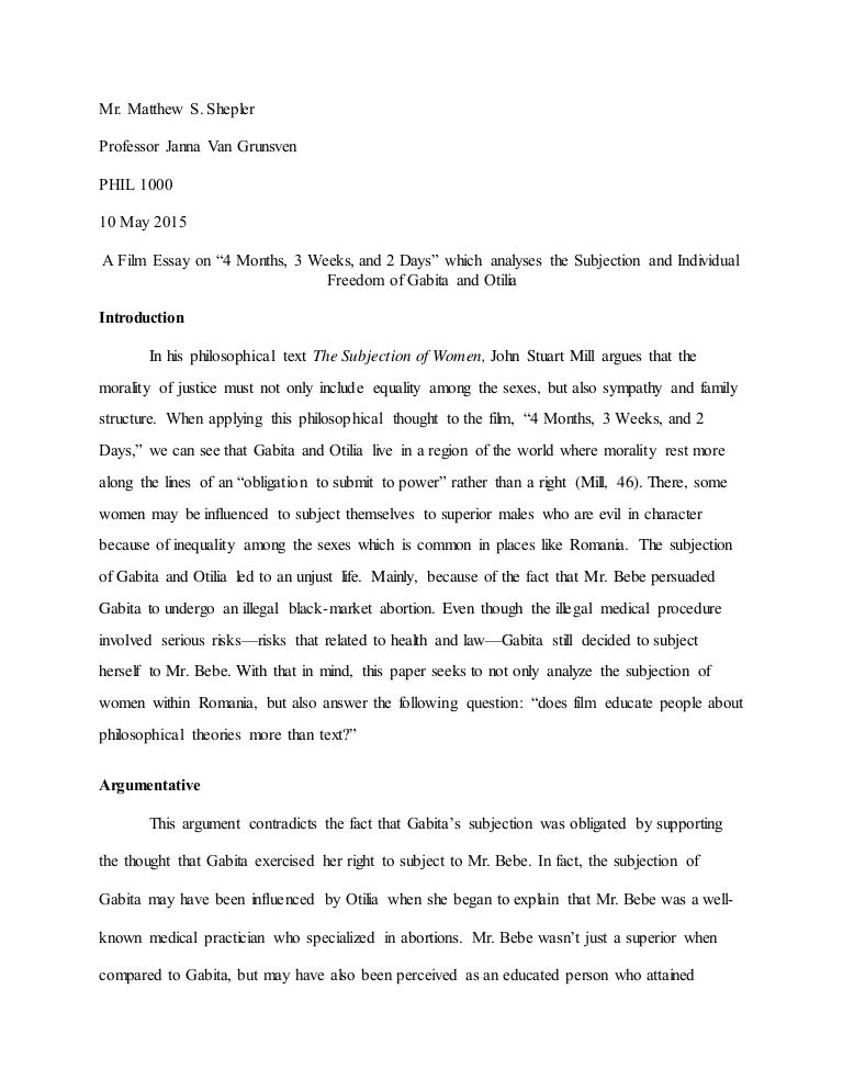 abortion pro life essay