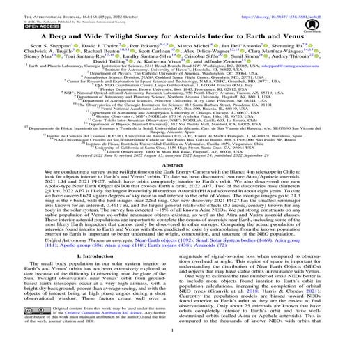 A Deep and Wide Twilight Survey for Asteroids Interior to Earth and Venus