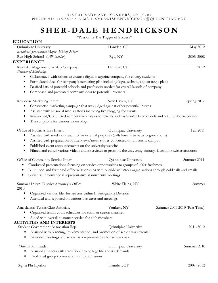 Sherdale updated resume