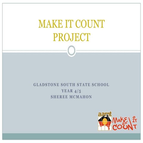 Sheree discusses Make It Count