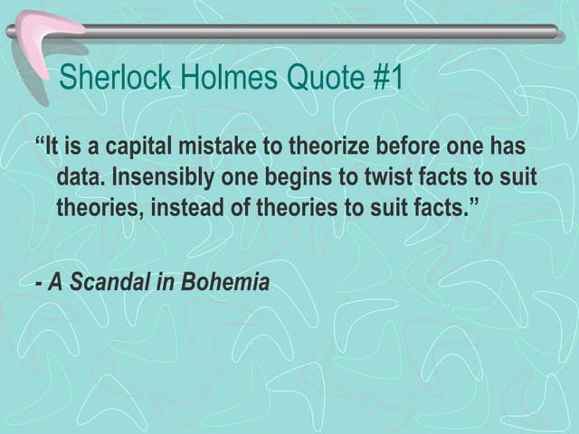 Sherlock Holmes Quotes