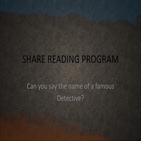 Sherlock holmes intro | PPTX